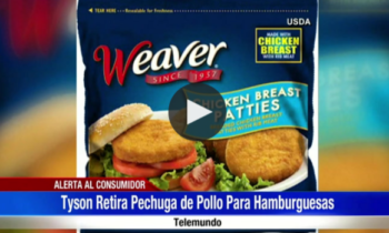 Tyson Retira Pechuga de Pollo Para Hamburguesas