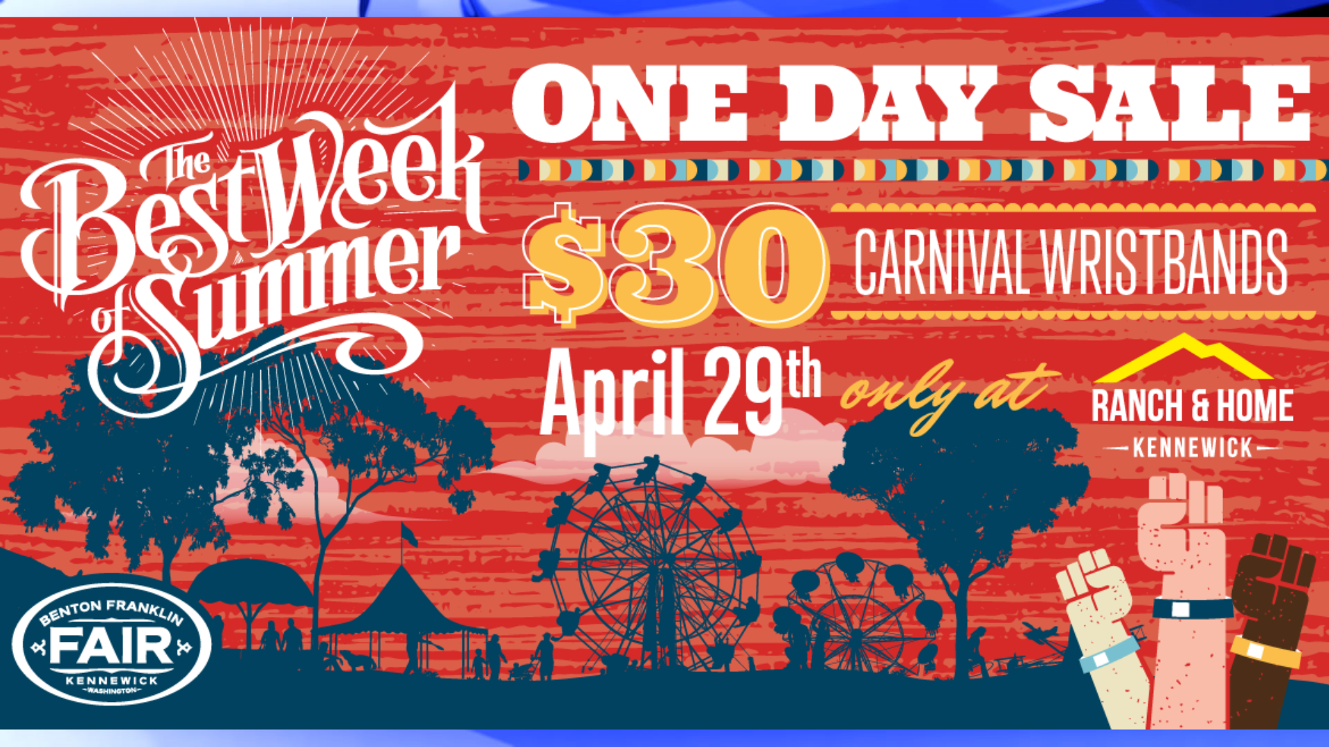 Venta de pulseras para la feria y rodeo de Benton Franklin comienzan el