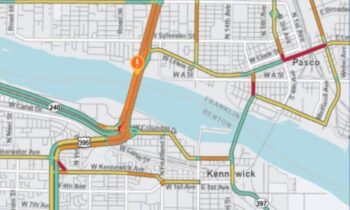 El cierre planificado de la U.S. 395 en Kennewick provocará retrasos el 8 de noviembre