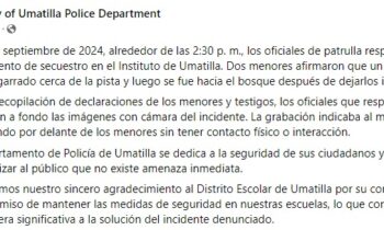 Un video de seguridad muestra que un hombre acusado de intento de secuestro en un partido de fútbol de Umatilla no interactuó con los niños