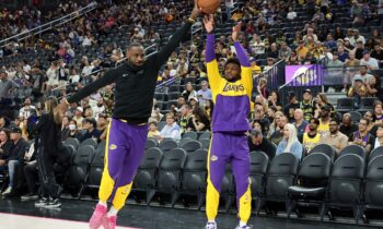 LeBron y Bronny James harán historia en la NBA en primer partido de temporada de los Lakers