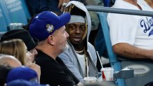 LOS ANGELES, CALIFORNIA - OCTOBER 25: Lil Wayne looks on during Game One of the 2024 World Series between the Los Angeles Dodgers and the New York Yankees  at Dodger Stadium on October 25, 2024 in Los Angeles, California. (Photo by Kevork Djansezian/Getty Images)