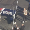 Los Dodgers llegan a Los Ángeles en avión de los Patriots, el equipo de fútbol americano