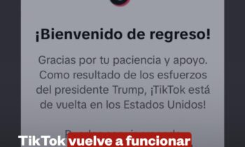 TiKTok restaura su servicio en EE.UU. tras la promesa de Trump de permitir la operación de la aplicación 