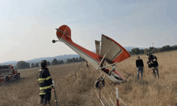 Avión se estrella cerca del lago Newman tras perder potencia en el aire