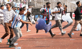 Visita de Messi a India comienza de forma caótica con fanáticos arrojando botellas